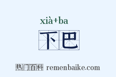 下巴是什么意思的图片